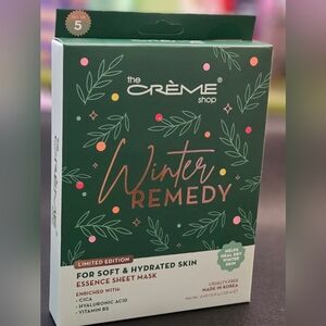 The Creme Shop Winter Remedy 5 Sheet Mask Set with Hyaluronic Acid, B5 and Cica
